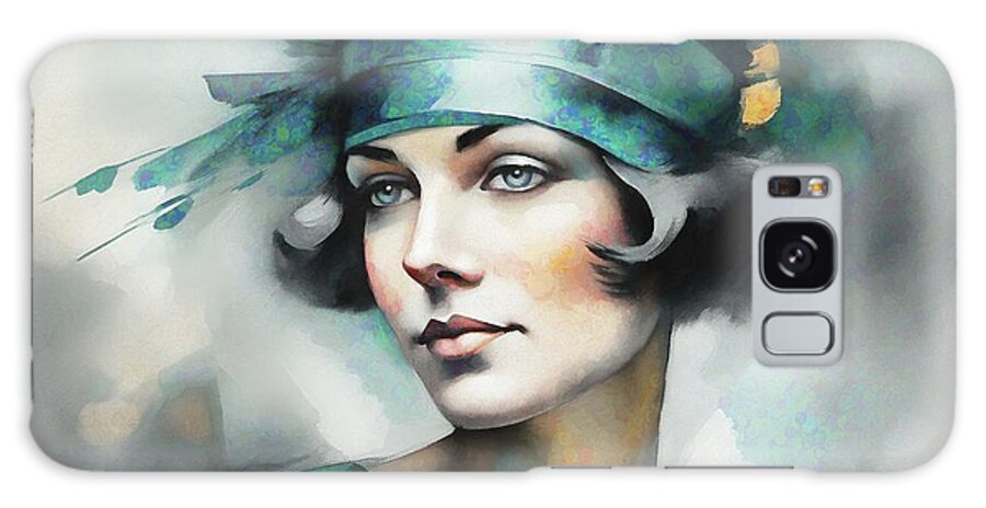 Abstract Galaxy Case featuring the digital art Art Deco Style Portrait - 02289 by Philip Preston