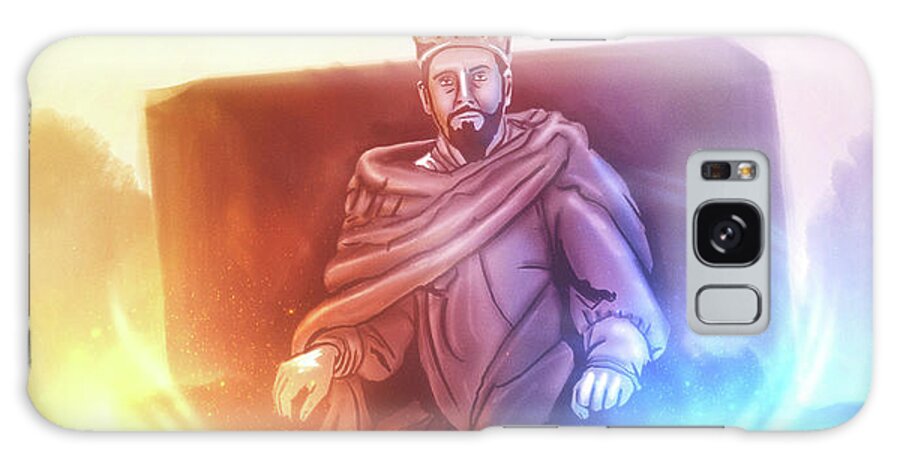 Fantasy Galaxy Case featuring the digital art Art - Great King David by Matthias Zegveld
