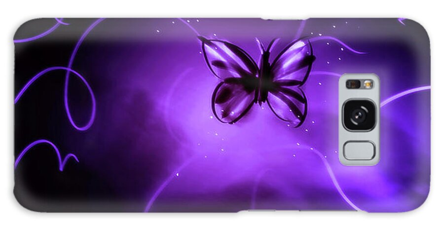 Butterfly Galaxy Case featuring the digital art Art - Way of the Butterfly by Matthias Zegveld