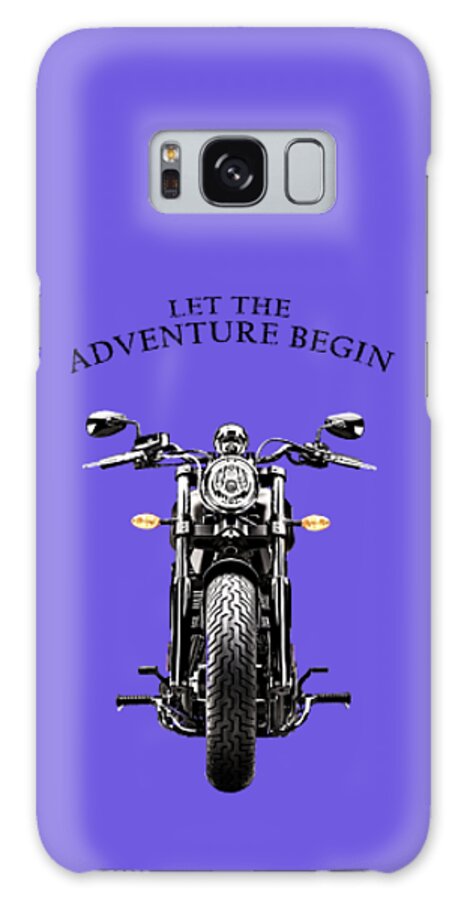 Motorcycle Galaxy Case featuring the photograph Let The Adventure Begin by Mark Rogan