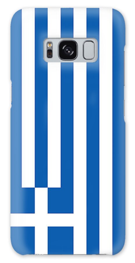 Greek Galaxy Case featuring the digital art Greek flag of Greece by Sterling Gold