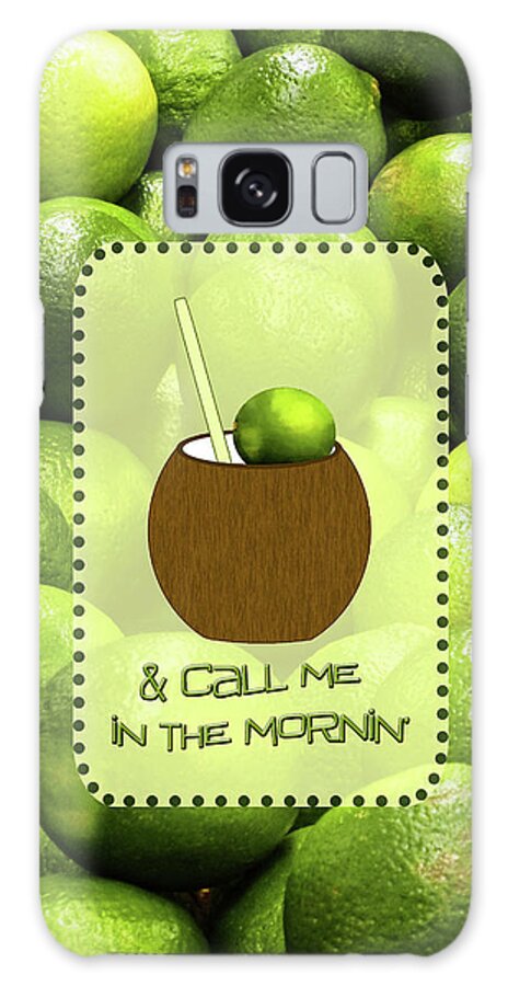 Lime In The Coconut Galaxy Case featuring the digital art Lime In The Coconut by Two Hivelys