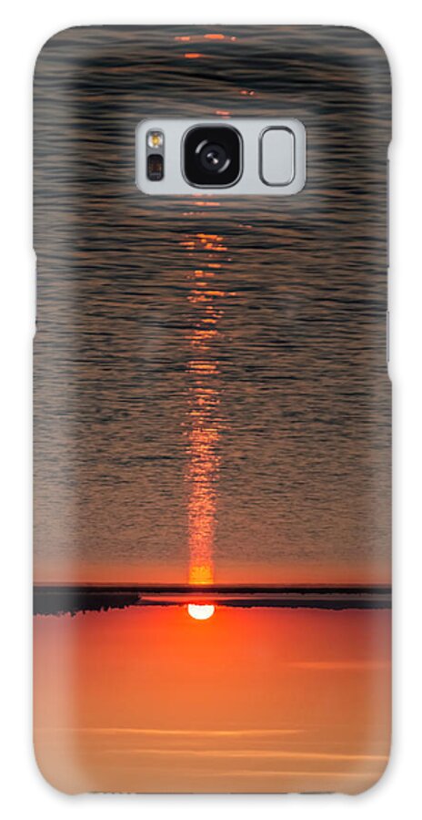 Sunrise Galaxy Case featuring the photograph Sun Tail on Boy Lake by Patti Deters