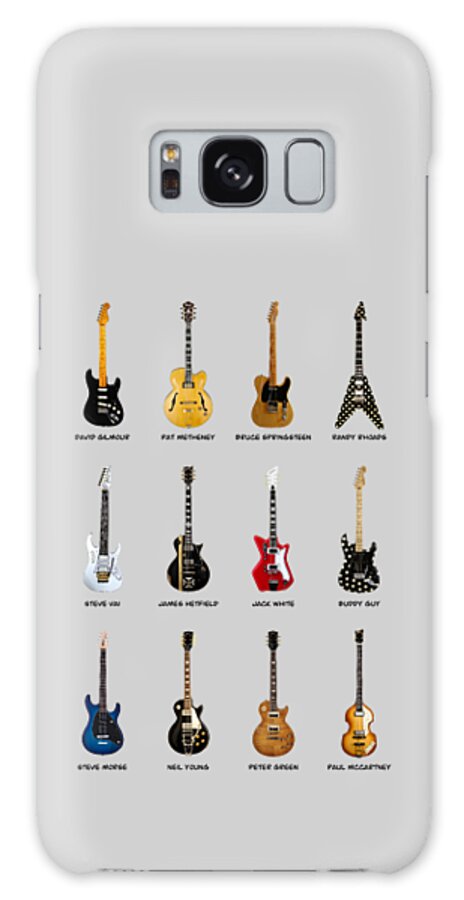 Fender Stratocaster Galaxy Case featuring the photograph Guitar Icons No2 by Mark Rogan