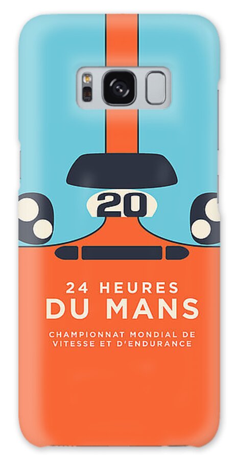 Le Mans Galaxy Case featuring the digital art Le Mans Minimal B by Organic Synthesis