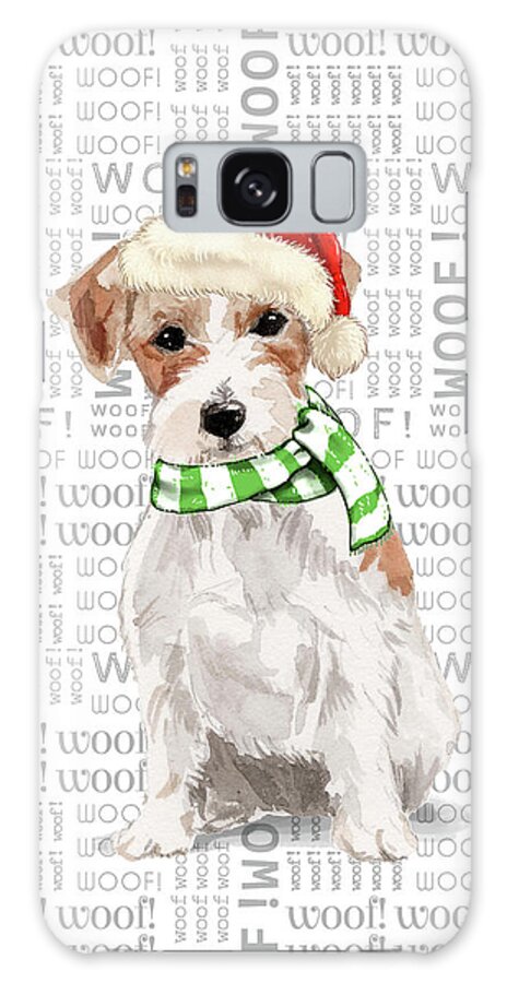  Jack Russell Terrier Galaxy Case featuring the digital art Jack Russell Dog Christmas by Doreen Erhardt