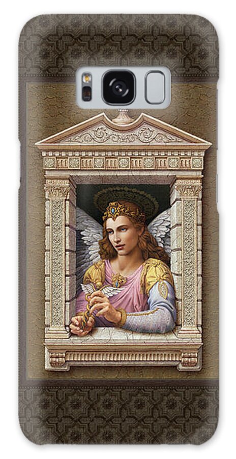 Christian Art Galaxy Case featuring the painting Archangel Raphael 2 by Kurt Wenner