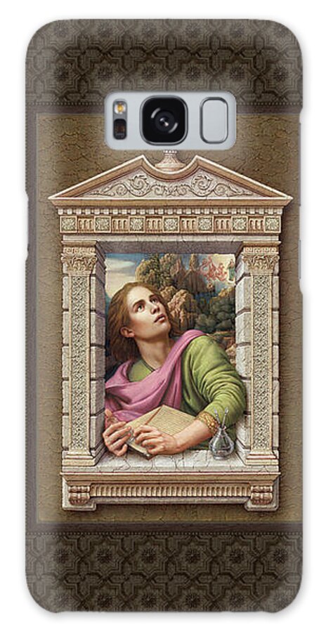 Christian Art Galaxy Case featuring the painting St. John of Patmos 2 by Kurt Wenner