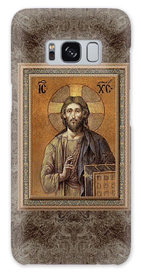 Christian Art Galaxy Case featuring the painting Byzantine Christ by Kurt Wenner