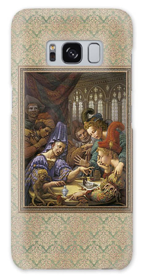Fortune Teller Galaxy Case featuring the pastel The Fortune Teller by Kurt Wenner