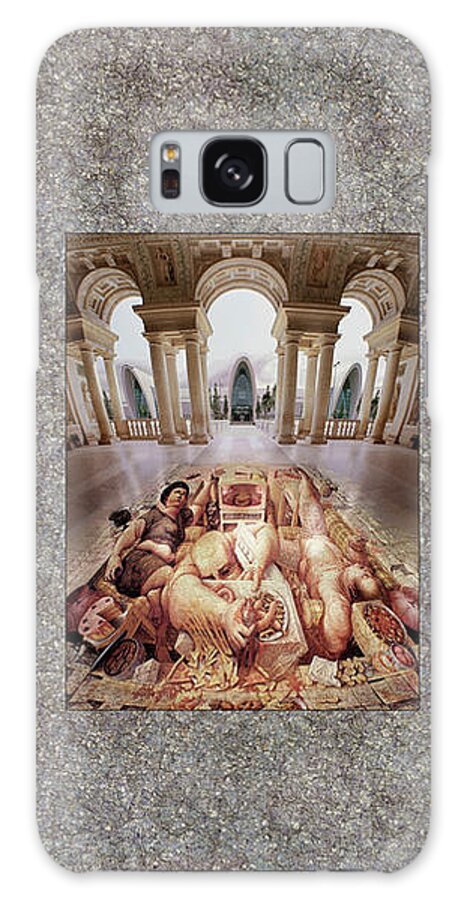 Gluttony Galaxy Case featuring the painting Gluttony by Kurt Wenner