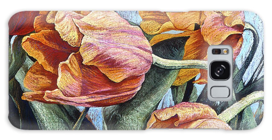 Tulips Galaxy Case featuring the painting Gentle Whisper by Gayle Mangan Kassal