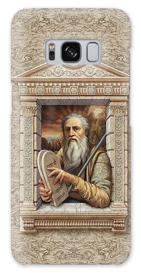 Christian Art Galaxy Case featuring the painting Moses by Kurt Wenner