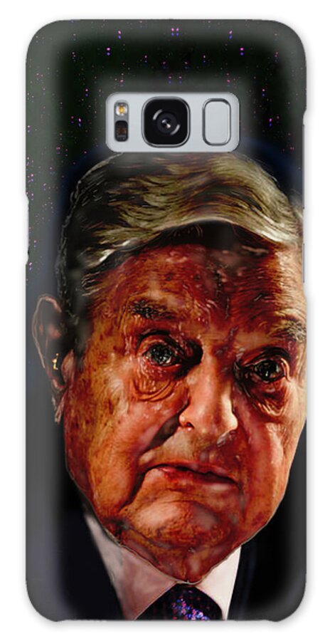 George Soros Galaxy Case featuring the digital art George Soros by Wunderle