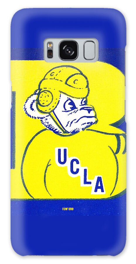 Ucla Galaxy Case featuring the mixed media 1955 UCLA Bruin Art by Row One Brand