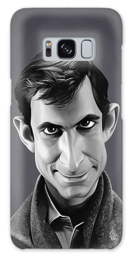Illustration Galaxy Case featuring the digital art Celebrity Sunday - Anthony Perkins by Rob Snow