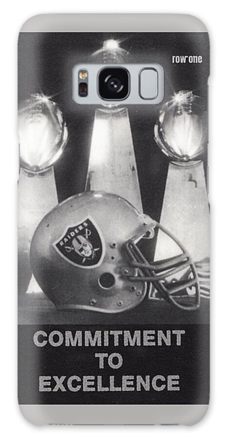 Raiders Galaxy Case featuring the mixed media 1986 Los Angeles Raiders Art by Row One Brand