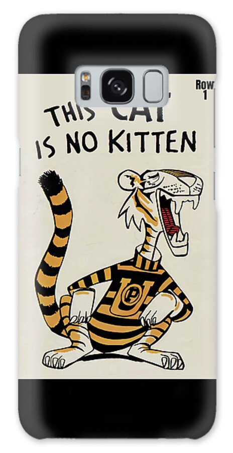 Tiger Galaxy Case featuring the mixed media This Cat is No Kitten by Row One Brand