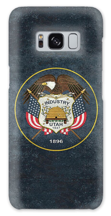 Utah Galaxy Case featuring the digital art Utah State Flag #1 by Sterling Gold