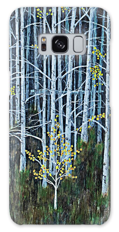 Aspen Trees Galaxy Case featuring the photograph Aspen Sapling by L J Oakes