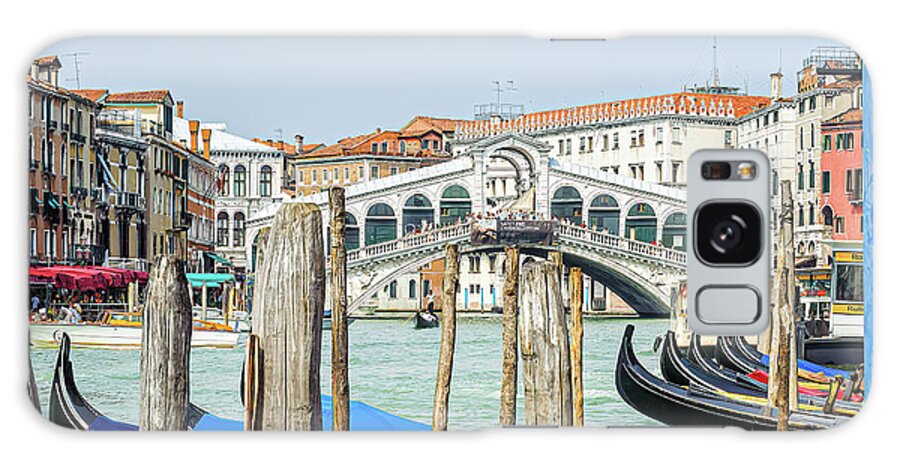 Venice Galaxy Case featuring the photograph At The Rialto by Marla Brown
