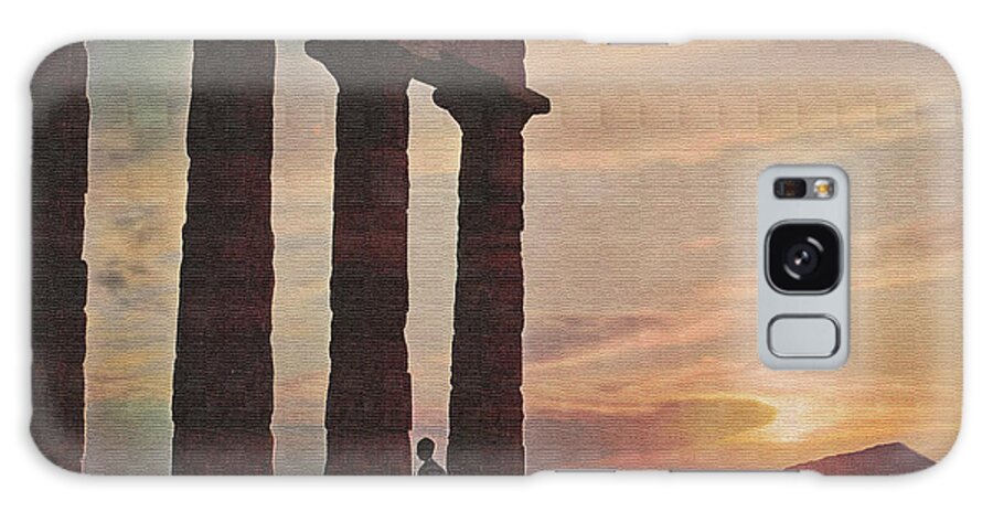 Ancient Ruins Galaxy Case featuring the photograph Athens at sunset by Long Shot