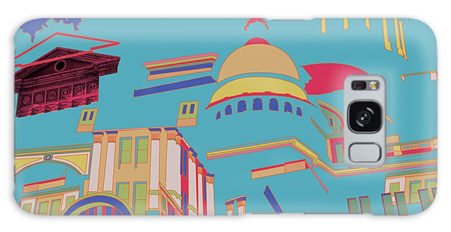 Colorful Galaxy Case featuring the digital art ATX The Capitol B by Brian Kirchner