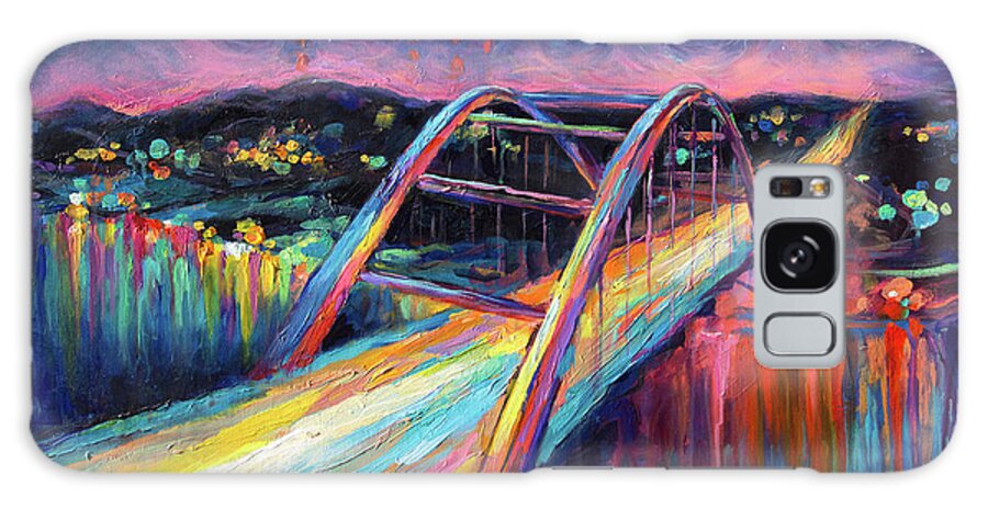 Austin Galaxy Case featuring the painting Austin 360 Pennybacker Bridge texas by Svetlana Novikova