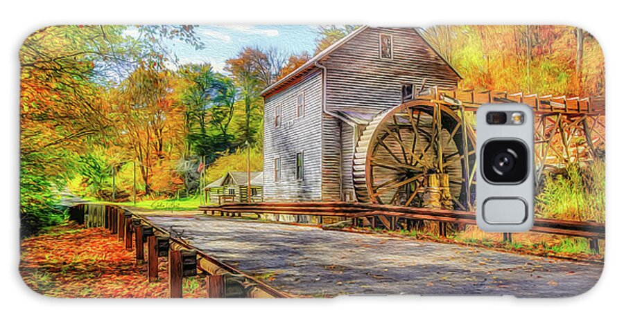 Bush Mill Galaxy Case featuring the photograph Autumn at Bush Mill in Southwest Virginia by Shelia Hunt