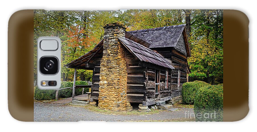 Rustic Cabin Galaxy Case featuring the photograph Autumn at Davis House by Ron Long Ltd Photography