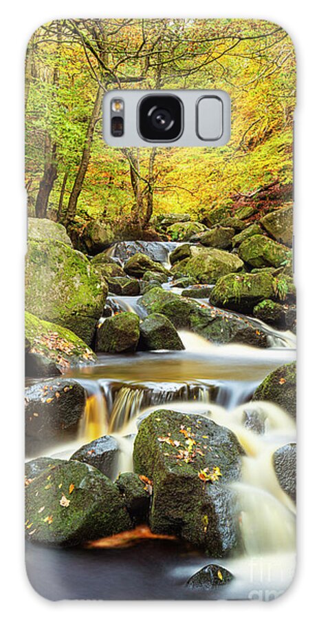 Autumn Colours Galaxy Case featuring the photograph Autumn colours, Burbage Brook, Padley Gorge, Peak District National Park, Derbyshire, England by Neale And Judith Clark