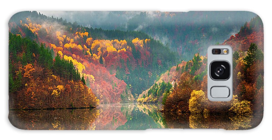 Forest Galaxy S8 Case featuring the photograph Autumn Lake by Evgeni Dinev