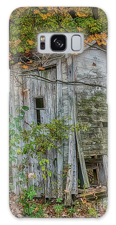 Autumn Galaxy Case featuring the photograph Autumn Outhouse by Janice Pariza