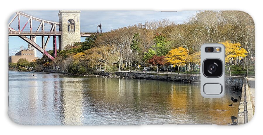 Hell Gate Bridge Galaxy Case featuring the photograph Autumn Reflections Astoria Park by Cate Franklyn