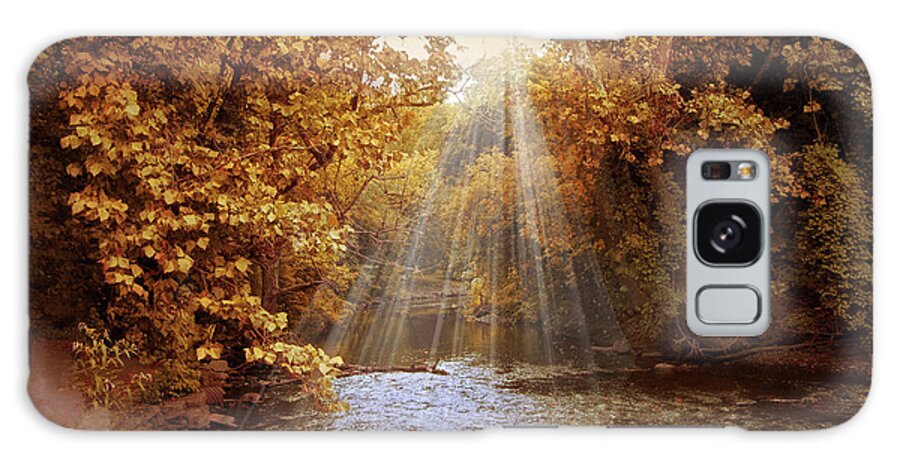 Autumn Galaxy Case featuring the photograph Autumn River Light by Jessica Jenney