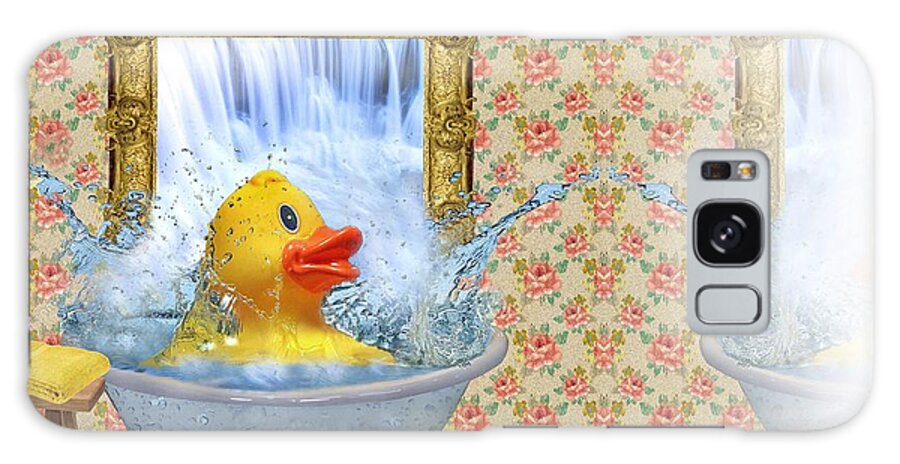 Ente Galaxy Case featuring the photograph Rubber Duck by Manfred Lutzius