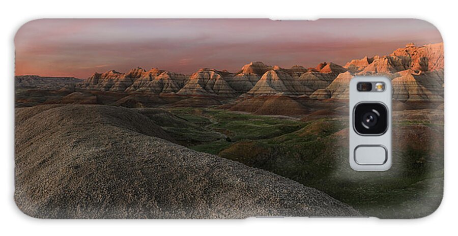 Badlands National Park Sunset Galaxy Case featuring the photograph Badlands National Park Sunset by Dan Sproul