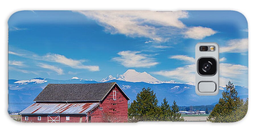 Mt Baker Galaxy Case featuring the photograph Baker and Barn by Steph Gabler