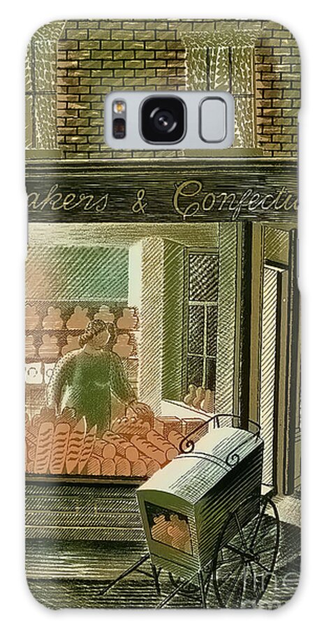 Bakery Galaxy Case featuring the photograph Bakers and Confectioners by Eric Ravilious by Jack Torcello