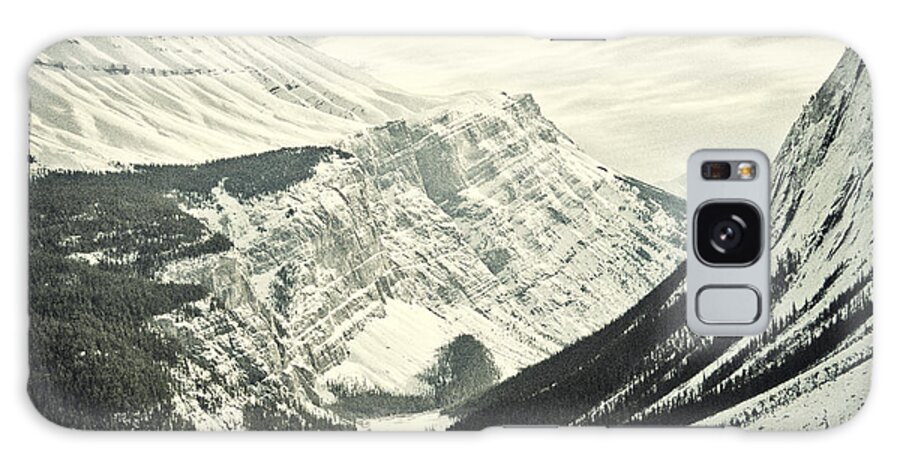 Banff Galaxy Case featuring the photograph Banff in January Analog - Vintage Edit by Cathy Mahnke