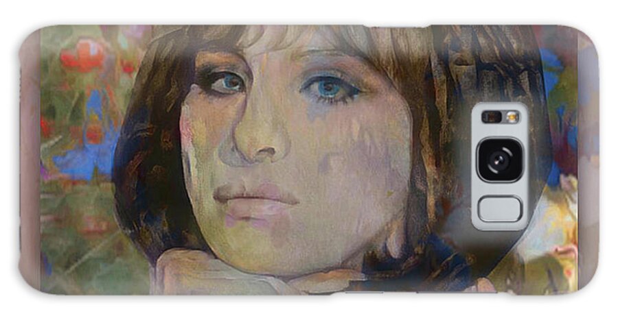  Galaxy Case featuring the digital art Barbra Streisand 4 by Richard Laeton