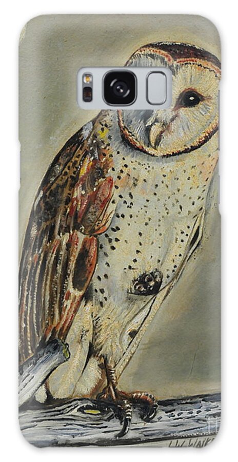 Barn Galaxy Case featuring the painting Barn Owl by John W Walker