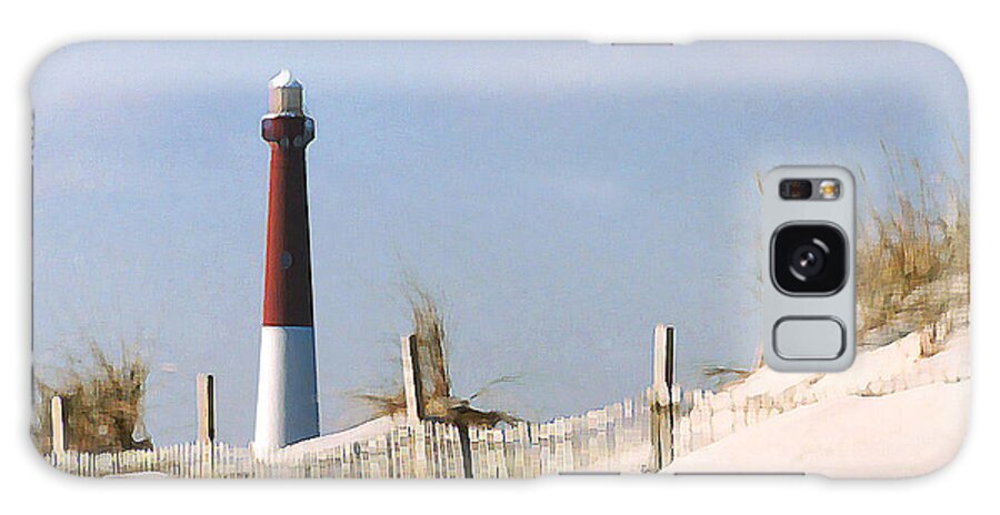 Barnegat Galaxy Case featuring the photograph Barnegat Lighthouse by Steve Karol