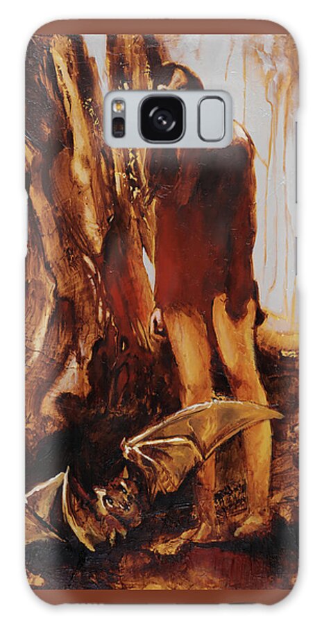 Girl Galaxy Case featuring the painting Baroness Xibalba by Sv Bell