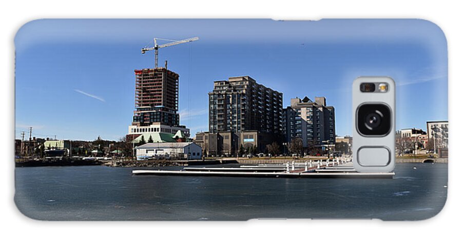 Urban Development Galaxy Case featuring the photograph Barrie Public Marina March 7-2024 by Lyle Crump