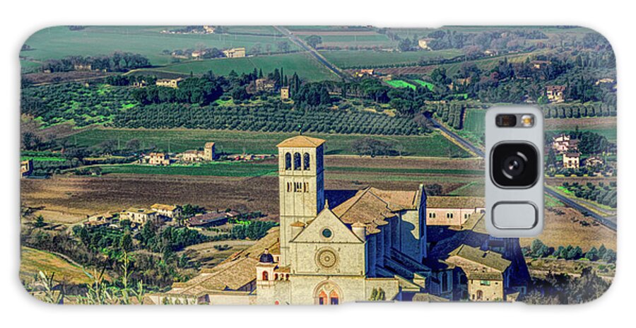 Assisi Galaxy Case featuring the photograph Basilica of St. Francis on a Spring Morning by Marcy Wielfaert