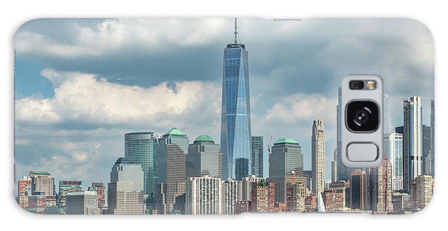 One World Trade Center Galaxy Case featuring the photograph Battery Park City Skyline by Cate Franklyn