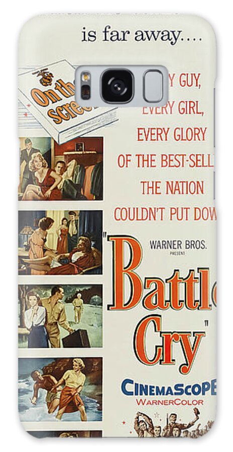 Battle Galaxy Case featuring the mixed media ''Battle Cry'', with Van Heflin and Aldo Ray, 1955 by Movie World Posters