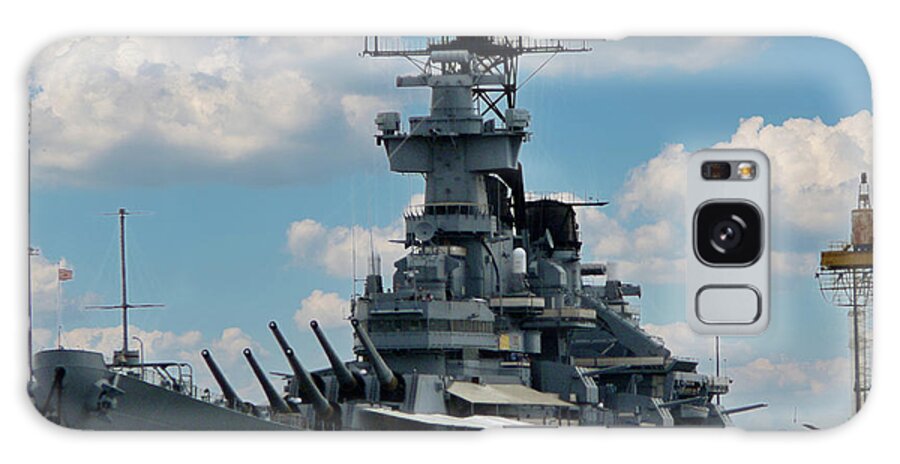 Battleship Galaxy Case featuring the photograph Battleship New Jersey by Kevin Fortier