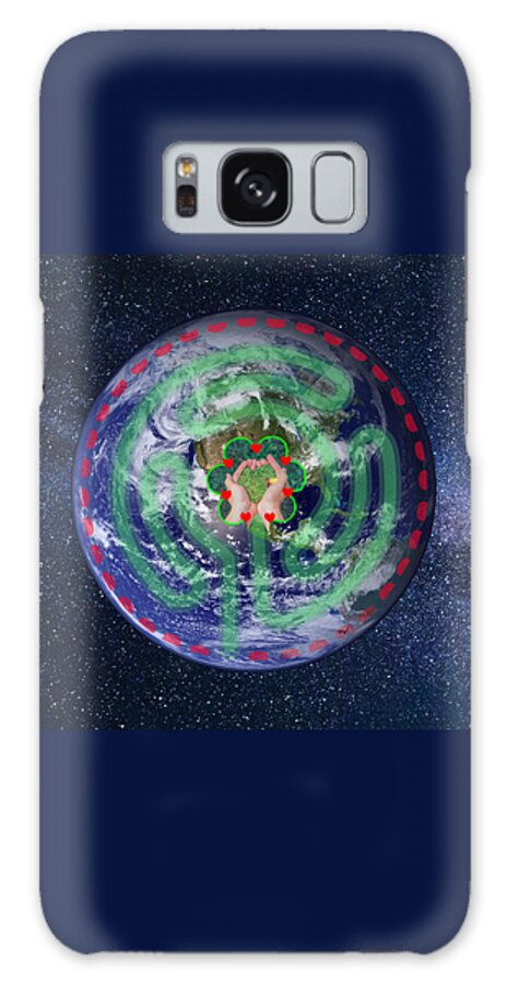 Contemplative Galaxy Case featuring the digital art Be the Salt of the Earth - Possibilities - Eco Art - Spiritual Art by Bill Ressl
